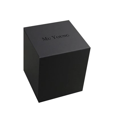 Caixa plegable magnètica quadrada Kraft negra